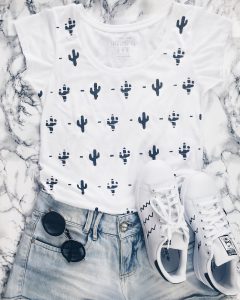 blusa de cactos